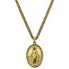 Lucleon Sanctus | Gold-Tone Miraculous Medal Wheat Chain Necklace 2 Lucleon Sanctus | Gold-Tone Miraculous Medal Wheat Chain Necklace -MEN NECKLACES shop 2 1 6abdcd8b649f3c1b536097614f4e5fe6