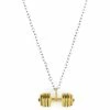 Fort Tempus Silver- & Gold-tone Stainless Steel Dumbell Cable Chain Necklace 2 Fort Tempus Silver- & Gold-tone Stainless Steel Dumbell Cable Chain Necklace -MEN NECKLACES shop 2 1 84 1 421