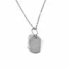 Fort Tempus Silver-Tone Stainless Steel Double Dog Tag Cable Chain Necklace -MEN NECKLACES shop 2 1 9