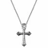 Fort Tempus Silver-Tone Stainless Steel Crusader Cross Curb Chain Necklace 2 Fort Tempus Silver-Tone Stainless Steel Crusader Cross Curb Chain Necklace -MEN NECKLACES shop 2 1 copy 82