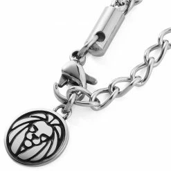 Lucleon Silver-Tone Stainless Steel Anchor With Lapis Lazuli Inlay Wheat Chain Necklace -MEN NECKLACES shop 2 1sidro 1 1