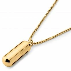 Otsu Egan | Gold-Tone Pill Box Chain Necklace -MEN NECKLACES shop 2 2.e9b0e095a777dcff685e563cbc97b78c