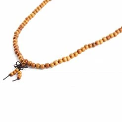 Collin Rowe Orange Wooden Beaded Necklace -MEN NECKLACES shop 2 2 242