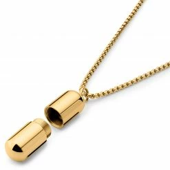 Otsu Egan | Gold-Tone Pill Box Chain Necklace -MEN NECKLACES shop 2 3.801d4472faa7f173b98697cf3fdf4576