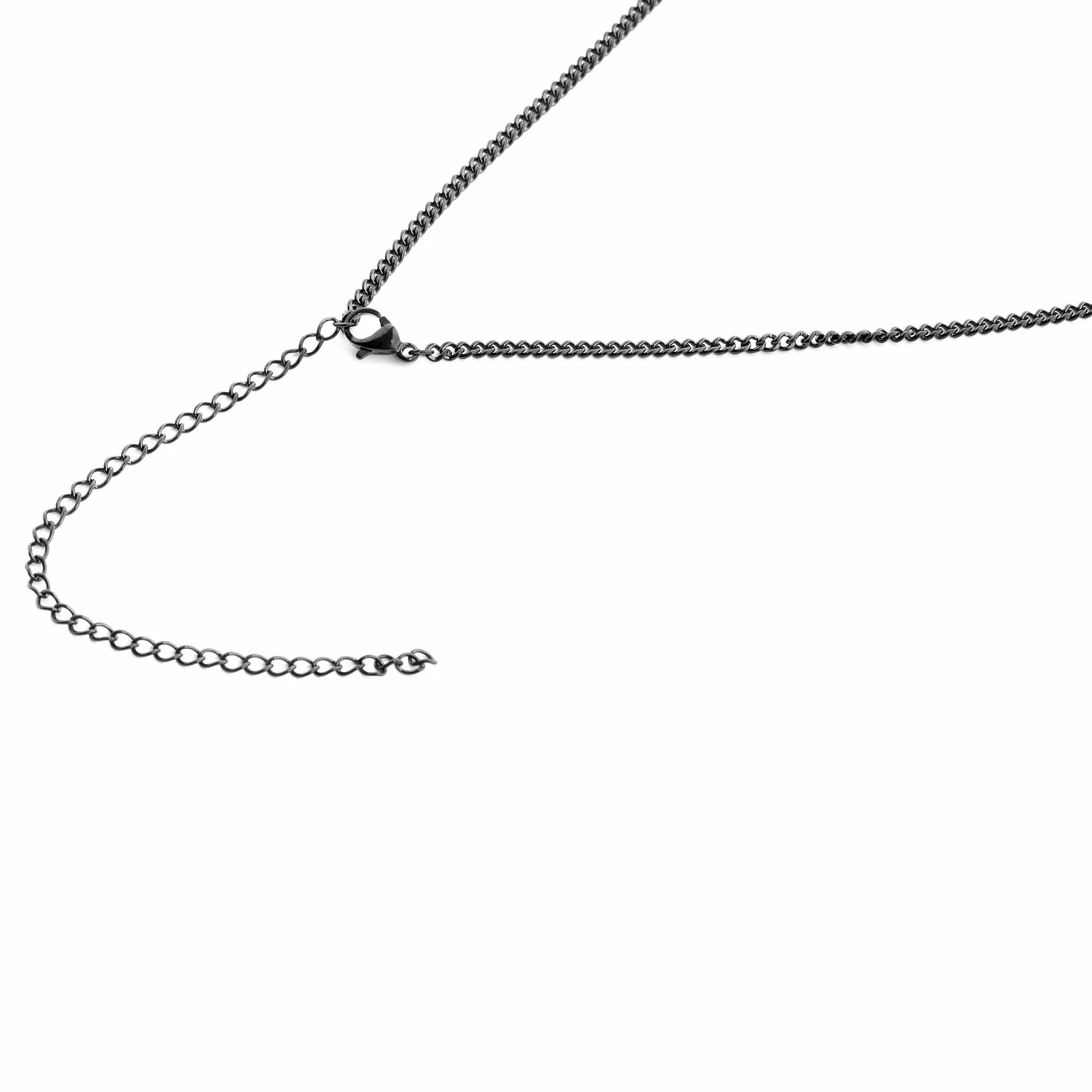 Lucleon Iconic | Black Stainless Steel Buddha Curb Chain Necklace 5 Lucleon Iconic | Black Stainless Steel Buddha Curb Chain Necklace - Image 3