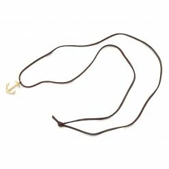 Lucleon Brown Leather With Gold-Tone Anchor Necklace -MEN NECKLACES shop 2 3 270