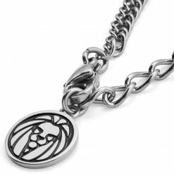 Lucleon Silver-Tone & Black Stainless Steel Viking Anchor Wheat Chain Necklace 9 Lucleon Silver-Tone & Black Stainless Steel Viking Anchor Wheat Chain Necklace -MEN NECKLACES shop 20 1 sanchh