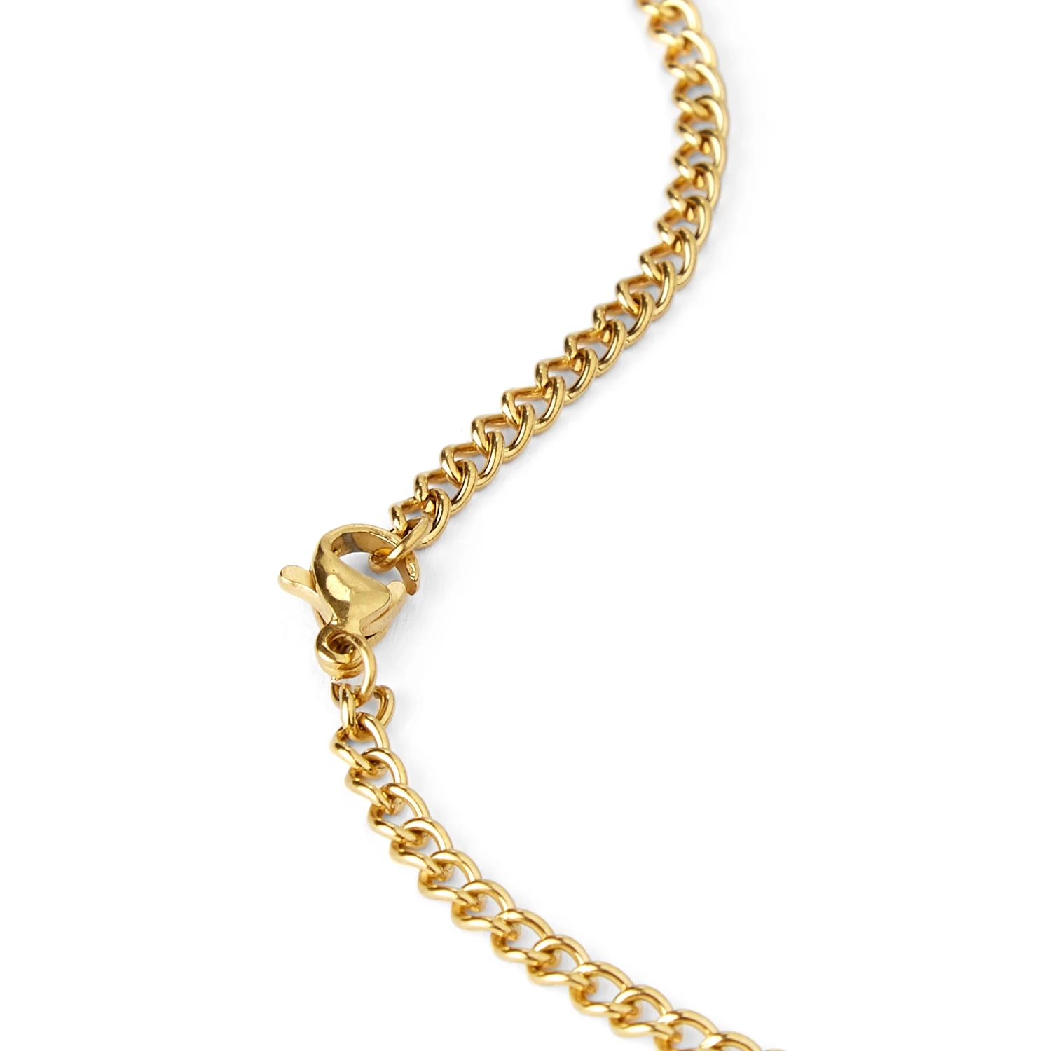 Fort Tempus Gold-Tone Stainless Steel & Black Carbon Fibre Inlay Necklace 7 Fort Tempus Gold-Tone Stainless Steel & Black Carbon Fibre Inlay Necklace - Image 5