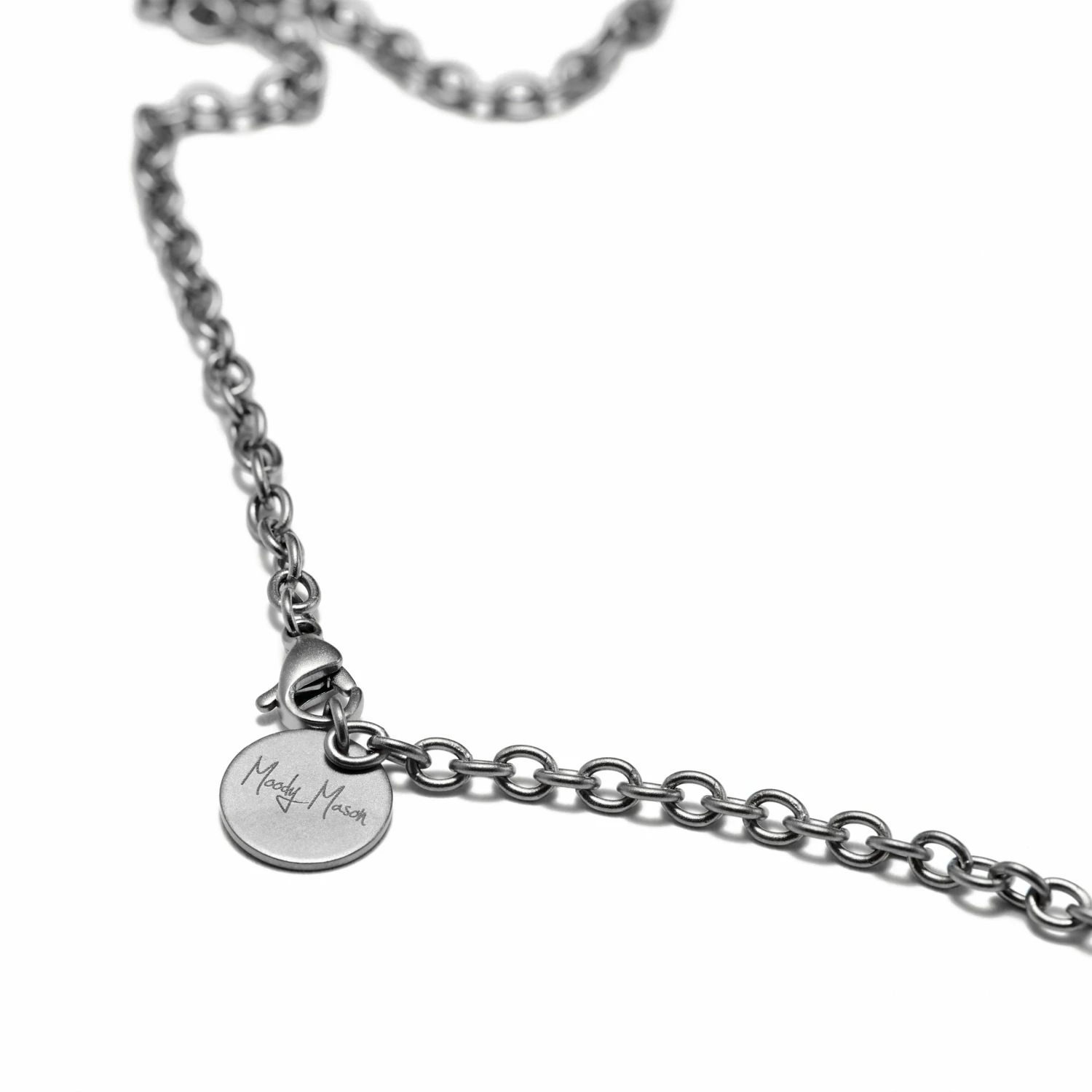 Moody Mason Silver-Tone Stainless Steel Skull Cable Chain Necklace 6 Moody Mason Silver-Tone Stainless Steel Skull Cable Chain Necklace - Image 4