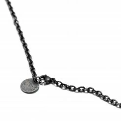 Moody Mason Grey Stainless Steel Claw & Black Agate Stone Cable Chain Necklace -MEN NECKLACES shop 21464 4