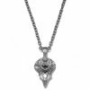 Moody Mason Silver-Tone Stainless Steel Cobra Head Cable Chain Necklace 1 Moody Mason Silver-Tone Stainless Steel Cobra Head Cable Chain Necklace -MEN NECKLACES shop 21471 1