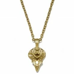 Moody Mason Gold-Tone Cobra Head Cable Chain Necklace