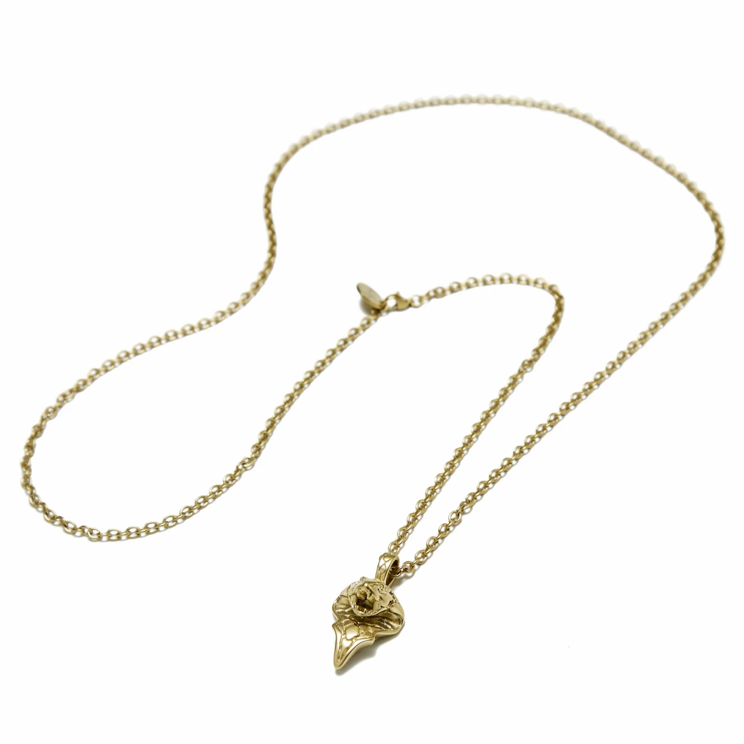 Moody Mason Gold-Tone Cobra Head Cable Chain Necklace 5 Moody Mason Gold-Tone Cobra Head Cable Chain Necklace - Image 3
