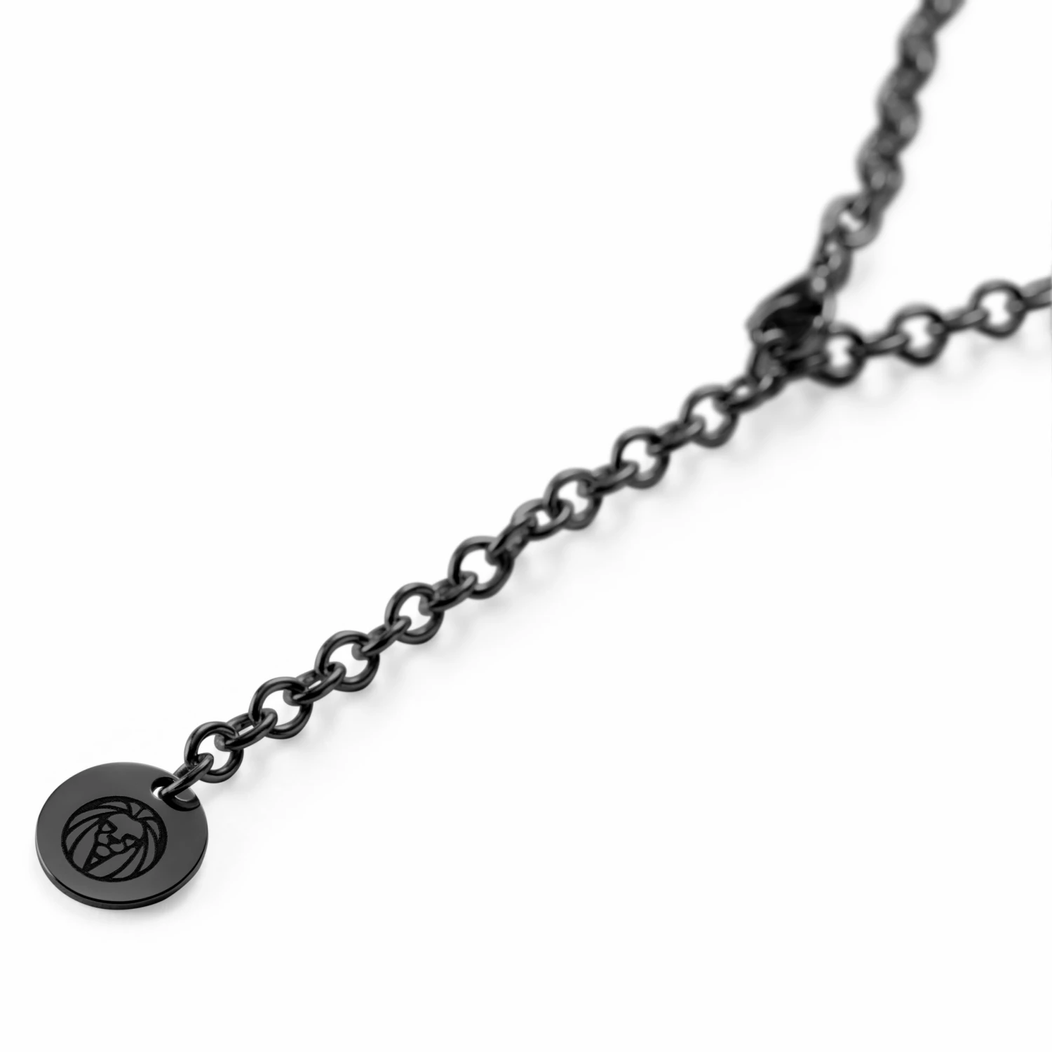 Lucleon Black Stainless Steel & Dog Tag Cable Chain Necklace 6 Lucleon Black Stainless Steel & Dog Tag Cable Chain Necklace - Image 4