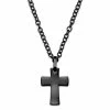Lucleon Gunmetal Stainless Steel Unique Curvy Cross Cable Chain Necklace -MEN NECKLACES shop 27 1168fbf8143b93dfd41e79a334190bc34