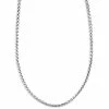 Fort Tempus 5 mm Silver-Tone Stainless Steel Interlinking Chain Necklace -MEN NECKLACES shop 27 1 31