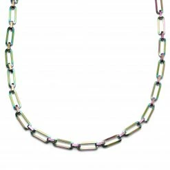 Lucleon Amager | 8 mm Rainbow Stainless Steel Cable Chain Necklace