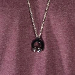 Fort Tempus Silver-Tone Stainless Steel Headphone Cable Chain Necklace -MEN NECKLACES shop 29 headphone stainless steel necklace cropped2