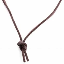 Lucleon Iconic | Brown Leather With Gold-Tone Cross Necklace -MEN NECKLACES shop 3 4 6 3