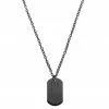 Lucleon Black Stainless Steel & Dog Tag Cable Chain Necklace -MEN NECKLACES shop 31 1969e30ec50637588cc7b00c9c4945b93