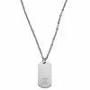 Lucleon Zodiac | Silver-Tone Stainless Steel Gemini Star Sign Dog Tag Cable Chain Necklace -MEN NECKLACES shop 34 1dcc392f459d1180018972c653154cb5a