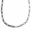 Lucleon Amager | 8 mm Silver-Tone & Gunmetal Stainless Steel Cable Chain Necklace -MEN NECKLACES shop 35 2f0acd1cba78e5bc30e148dbb7cbaf347
