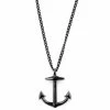 Lucleon Iconic | Black Stainless Steel Anchor Curb Chain Necklace -MEN NECKLACES shop 3 159 1 37 1 124 1