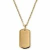 Lucleon Gold-Tone With ID Dog Tag Cable Chain Necklace -MEN NECKLACES shop 4 1.af6869207becb9f25f35fe4bf6fd3322