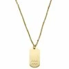 Lucleon Zodiac | Gold-Tone Aquarius Star Sign Dog Tag Cable Chain Necklace -MEN NECKLACES shop 4 1.b489847e8a02ef03594c3d29bd8c54b1