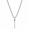 Arkai Atlas | Silver-tone Steel Arrow Pendant Necklace