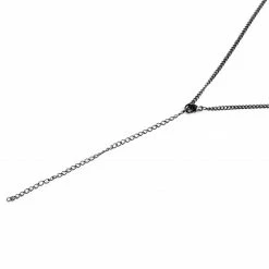 Lucleon Iconic | Black Stainless Steel Skull Curb Chain Necklace -MEN NECKLACES shop 4 2 200