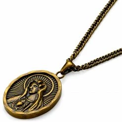 Lucleon Sanctus | Vintage Gold-Tone Immaculate Heart of Mary Wheat Chain Necklace 11 Lucleon Sanctus | Vintage Gold-Tone Immaculate Heart of Mary Wheat Chain Necklace -MEN NECKLACES shop 4 2 b9789014b701ca0ff4e7949d3d526756