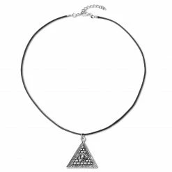 Waykins Black Cord All Seeing Eye Necklace -MEN NECKLACES shop 40 385d2d55aabb51156720d6efa013c4eed