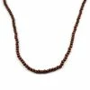 Collin Rowe Red & Brown Wooden Pearl Beaded Necklace -MEN NECKLACES shop 4 10 4 1