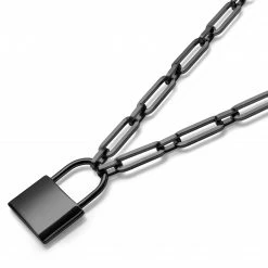 Lucleon Amager | 8 mm Gunmetal Stainless Steel Lock Cable Chain Necklace 9 Lucleon Amager | 8 mm Gunmetal Stainless Steel Lock Cable Chain Necklace -MEN NECKLACES shop 5 2.f84f7410fae3de2676755e7d2e3ca66e