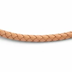 Collin Rowe 5 mm Orange Leather Woven Necklace -MEN NECKLACES shop 5 3 135