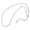 Fort Tempus Silver-Tone & White Rosary With Silver-Tone Our Lady Of Guadalupe & Cross Beads Necklace -MEN NECKLACES shop 5 4.75cf19e68ca75339433777d752eac8bf