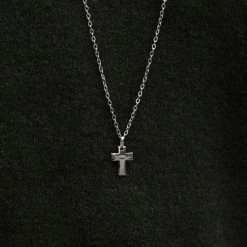 Lucleon Silver-Tone Stainless Steel Unique Curvy Cross Cable Chain Necklace 13 Lucleon Silver-Tone Stainless Steel Unique Curvy Cross Cable Chain Necklace -MEN NECKLACES shop 5833 necklace