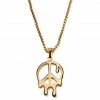 Otsu Fahrenheit | Melting Gold-tone Peace Necklace 2 Otsu Fahrenheit | Melting Gold-tone Peace Necklace -MEN NECKLACES shop 6 1.41b86f5ff2b0fba492393939216233b0