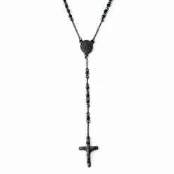 Fort Tempus Black Rosary With Our Lady Of Guadalupe & Cross Beads Necklace 9 Fort Tempus Black Rosary With Our Lady Of Guadalupe & Cross Beads Necklace -MEN NECKLACES shop 6 2.a1cade2f6a01370c8ba4baf312e0a30b