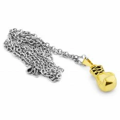 Fort Tempus Silver- & Gold-Tone Stainless Steel Boxing Glove Cable Chain Necklace -MEN NECKLACES shop 6 2 47 2 51 3 176