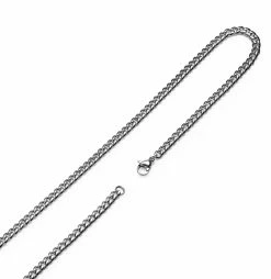 Lucleon 1/8" (3 mm) Silver-Tone Chain Necklace -MEN NECKLACES shop 6 3.b474c2efb3123b8c3103e4827d8c53fb 4