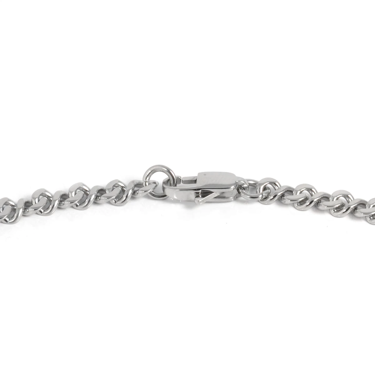Fort Tempus 5 mm Silver-Tone Stainless Steel Curb Chain Necklace 5 Fort Tempus 5 mm Silver-Tone Stainless Steel Curb Chain Necklace - Image 3
