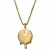 Otsu Fahrenheit | Melting Gold-tone Earth Necklace -MEN NECKLACES shop 7 1.a44fabb4c7086a629e49560c43f421ca