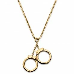 Otsu Egan | Gold-Tone Handcuff Box Chain Necklace