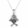 Fort Tempus Silver-Tone Stainless Steel Skull & Bones Cable Chain Necklace -MEN NECKLACES shop 7 1 376