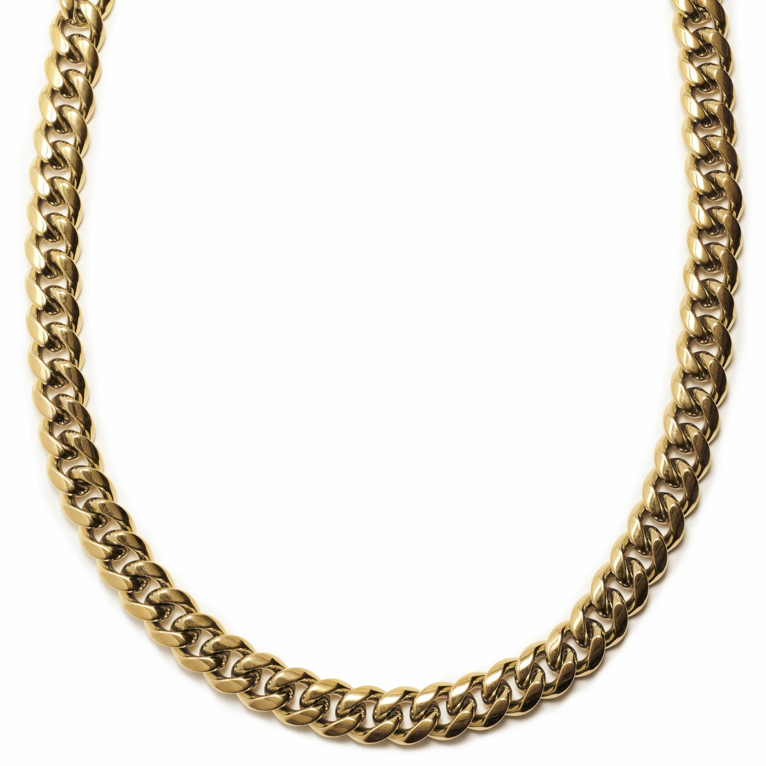 Lucleon 16 mm Gold-Tone Cuban Chain Necklace 3 Lucleon 16 mm Gold-Tone Cuban Chain Necklace