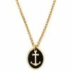 Lucleon Gold-Tone Double-Pendant With Anchor Wheat Chain Necklace -MEN NECKLACES shop 7 1sidro