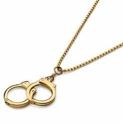 Otsu Egan | Gold-Tone Handcuff Box Chain Necklace -MEN NECKLACES shop 7 2.7425e237f51073c81bc3d4bb3e3eb7d4