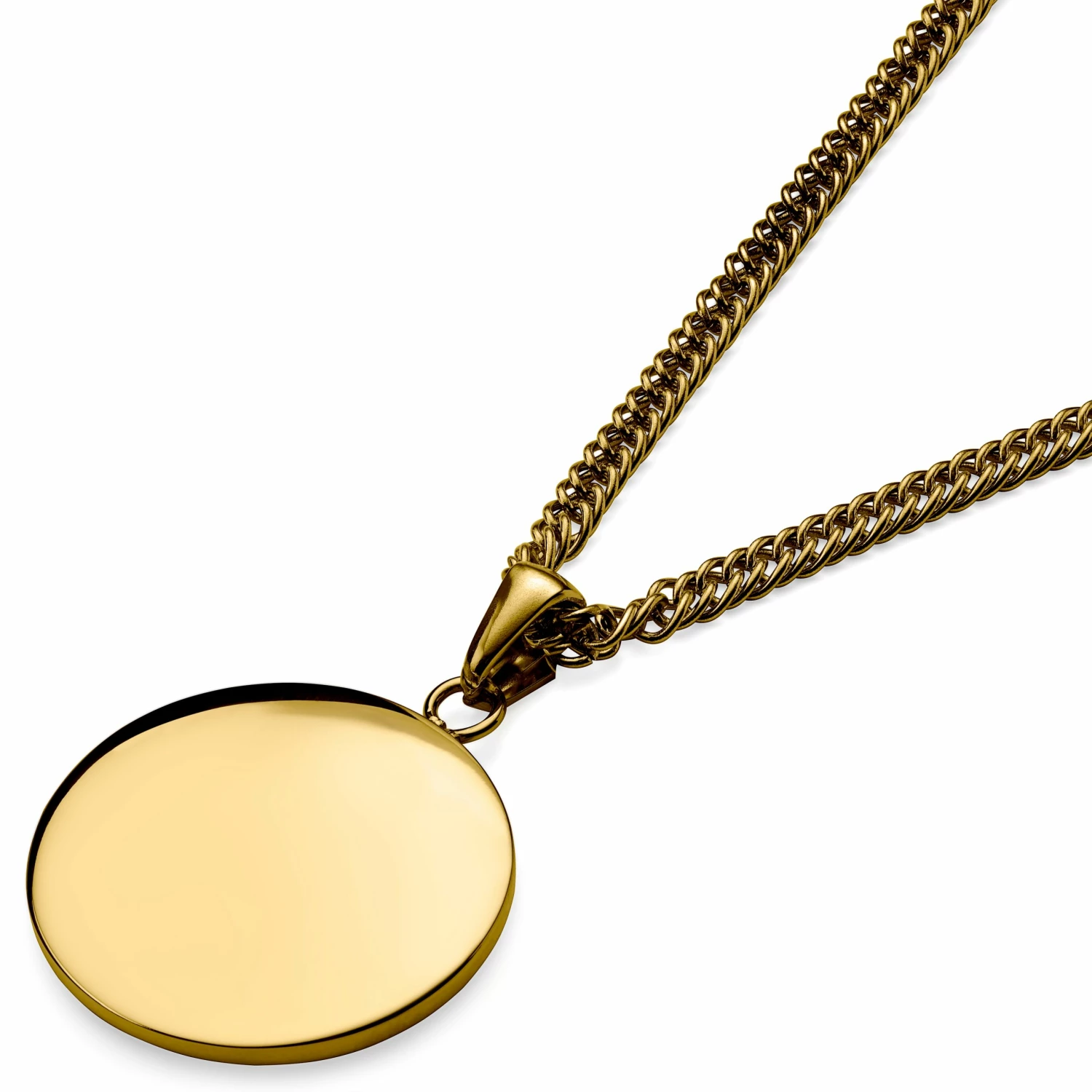 Lucleon Sanctus | Gold-Tone Virgin Mary Wheat Chain Necklace 7 Lucleon Sanctus | Gold-Tone Virgin Mary Wheat Chain Necklace - Image 5